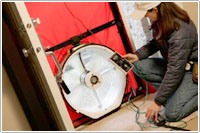 blower door test